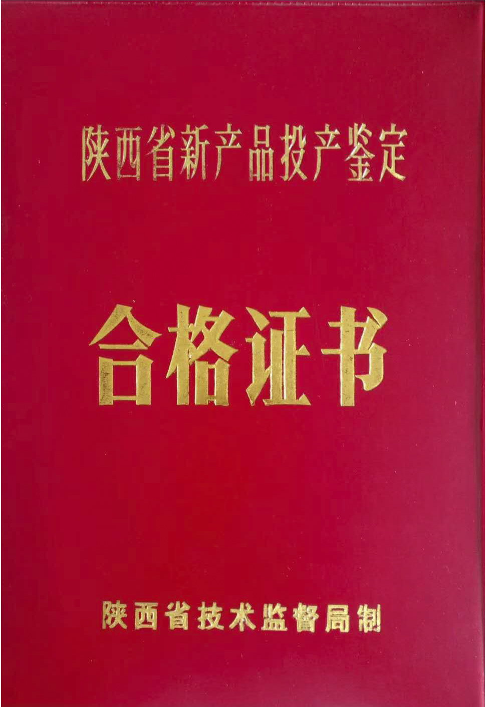 1996年(nián)新産品投産鑒定(dìng)證書(shū)